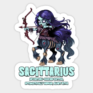 Sagittarius Zombie Sticker